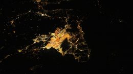 雅典夜间光源国际空间站