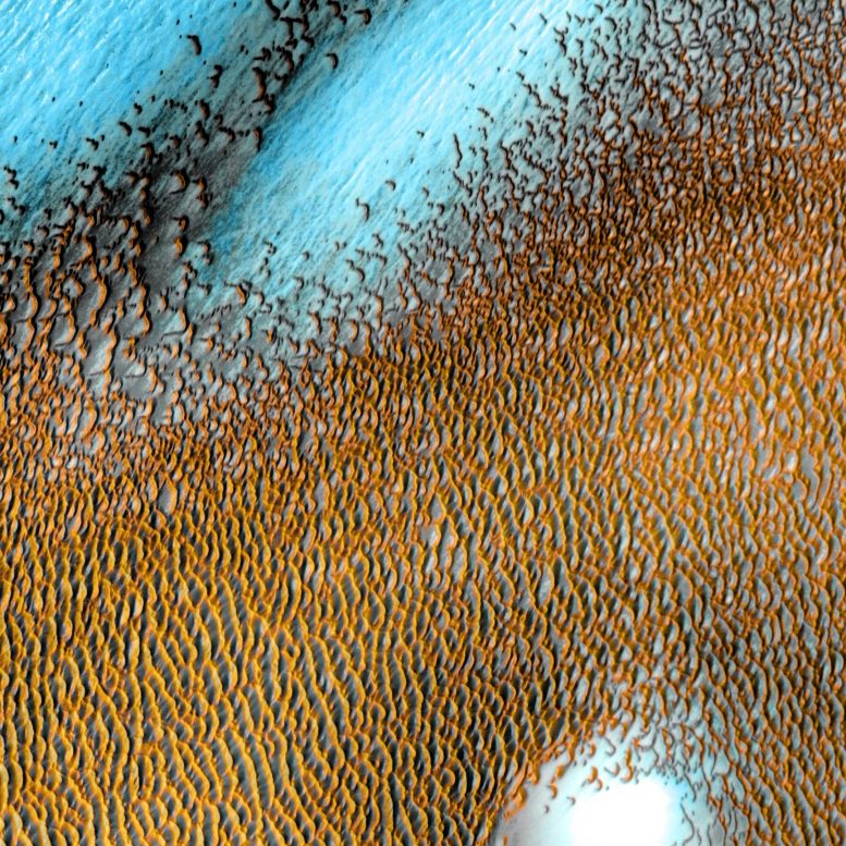 火星上的蓝色沙丘