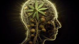 大麻心理健康特效概念艺术