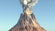 爆破火山