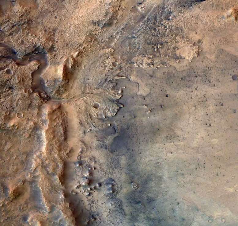 JEZERE Crater Mars Express Orbiter
