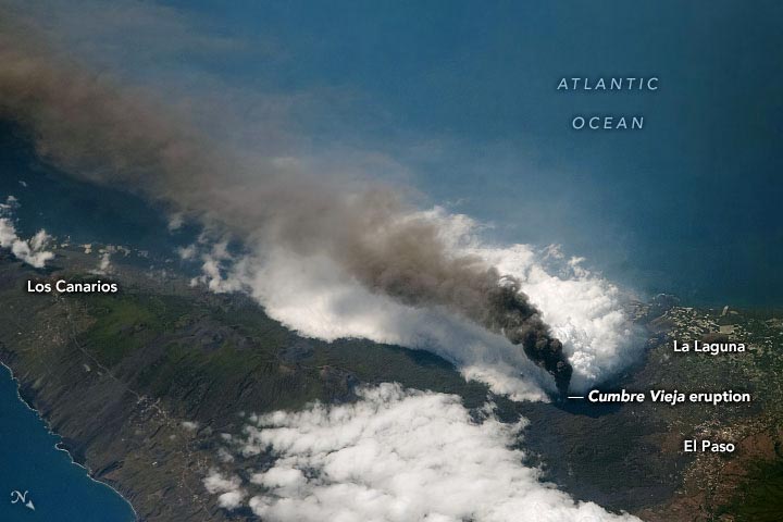 拉帕尔马火山爆发2021年10月注释