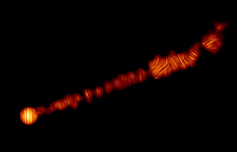 M87偏振光射流