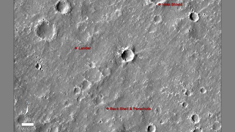 MarsInSight从空间第一图像
