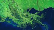 密西西比河三角洲卫星图像