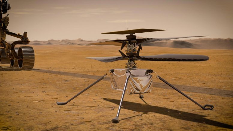 美国宇航局发明的火星直升机