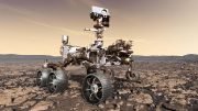 美国宇航局的火星2020 rover研究其周围环境