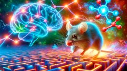 神经科学脑鼠研究概念艺术