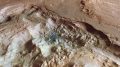 火星pyrrhao地区混乱地形的透视视图