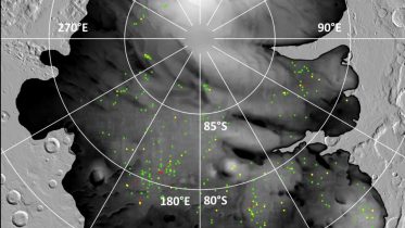 雷达反射火星南极帽