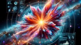 超新星天体物理模拟艺术概念