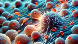 T细胞攻击皮肤癌细胞